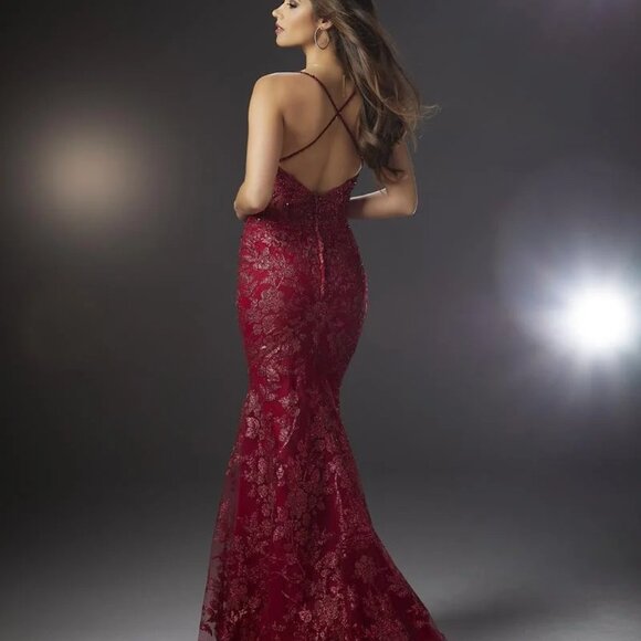 Morilee Prom Dress, Madeline Gardner, Size 6 unaltered, 46001, Sangria - Picture 2 of 4